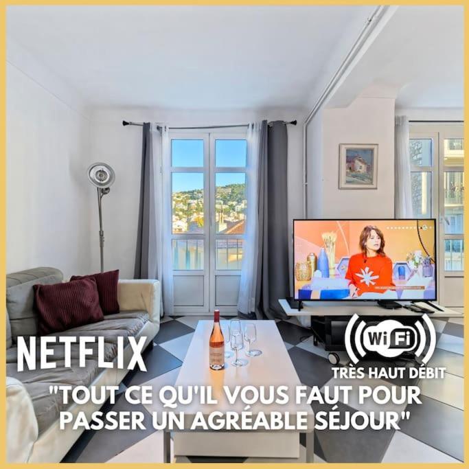Apartment Superbe Grand 3 Pieces De 65 M2 -cosy -3 Mn Gare Riquier Nice